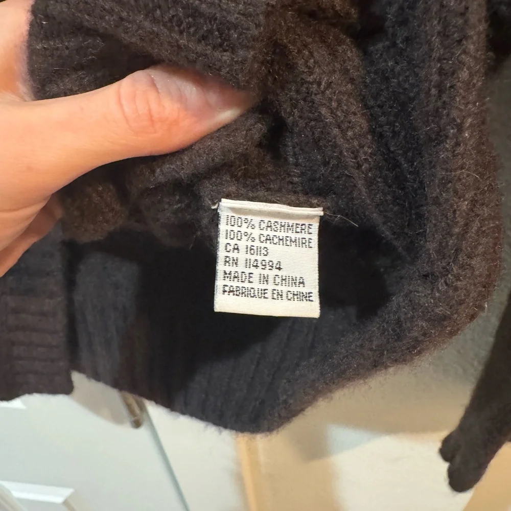 Vintage Cashmere Women's Brown Sweater - Picture 4 of 4